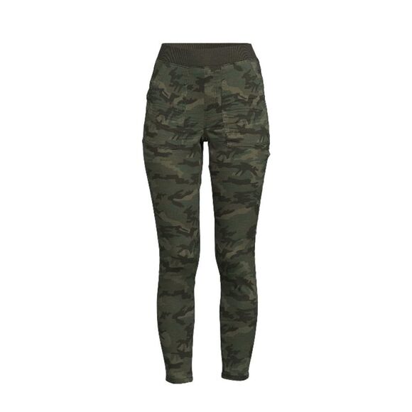 Leopard & Camo Print Mid Rise Rib Waistband Jeggings Pants 2-Pack Size XXL (19) - Picture 10 of 15